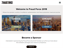 Tablet Screenshot of fraudforcesummit.com